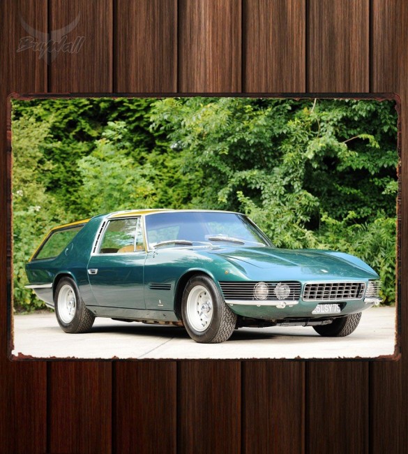 Металлическая табличка Ferrari 330 GT Shooting Brake by Vignale Металлическая табличка Ferrari 330 GT Shooting Brake by Vignale